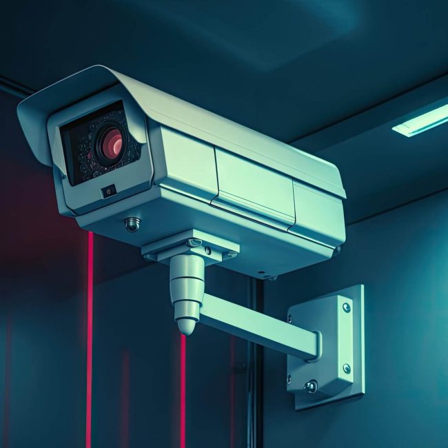 CCTV surveillance camera installed by K9 Security Services Ltd for continuous property monitoring